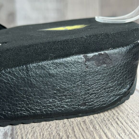 Volatile Y2K Women's Platform Sandal Flip Flop Thong Sequin Slip On Black Size 8 - Picture 13 of 16